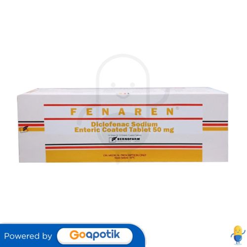 FENAREN 50 MG BOX 100 TABLET - Kegunaan, Efek Samping, Dosis dan Aturan ...