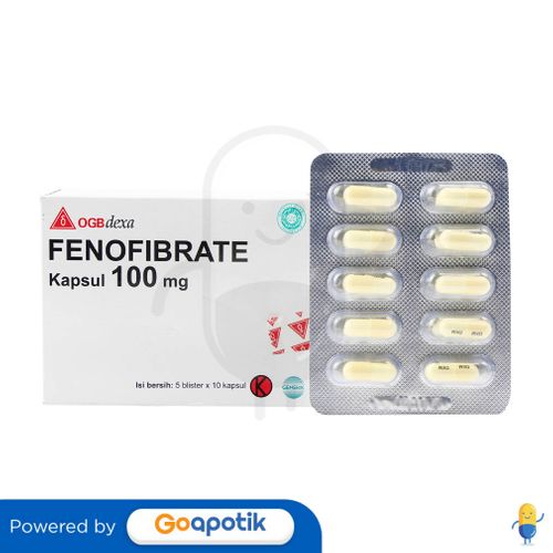 FENOFIBRATE OGB DEXA MEDICA 100 MG BOX 50 KAPSUL / KOLESTEROL