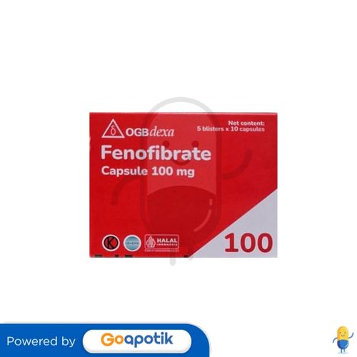 FENOFIBRATE OGB DEXA MEDICA 100 MG BOX 50 KAPSUL / KOLESTEROL