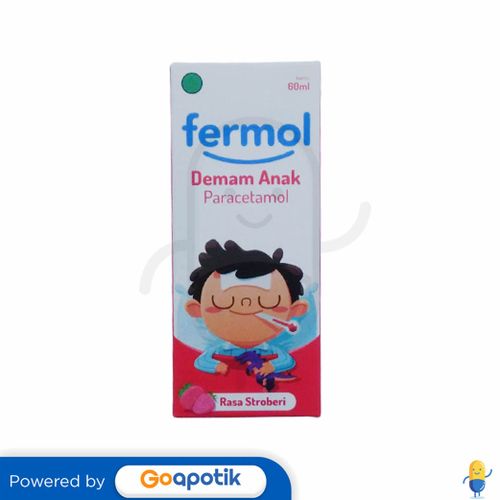 FERMOL DEMAM ANAK 160 MG/5 ML SIRUP RASA STROBERI 60 ML