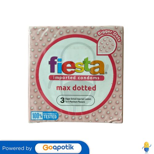 FIESTA KONDOM MAX DOTTED BOX 3 PCS