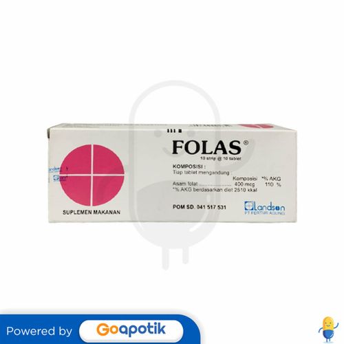 FOLAS BOX 100 TABLET