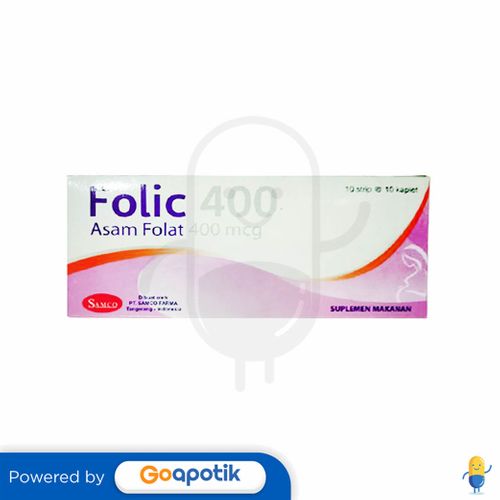 FOLIC 400 MCG BOX 100 KAPLET