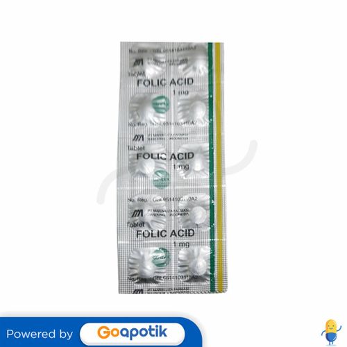 FOLIC ACID MARIN LIZA 1 MG STRIP 10 TABLET