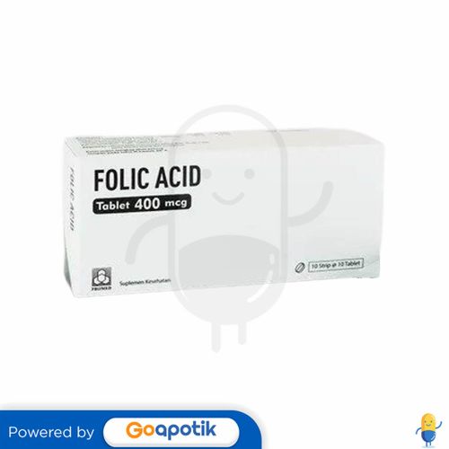 FOLIC ACID PROMED 400 MG BOX 100 TABLET