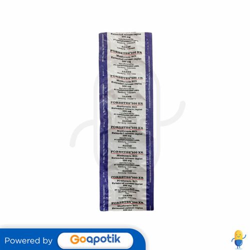 FORBETES XR 500 MG STRIP 10 KAPLET