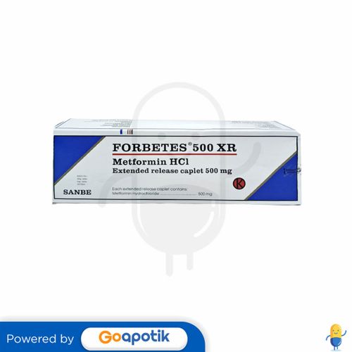 FORBETES XR 500 MG BOX 100 KAPLET