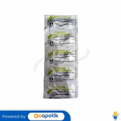 FORDIN 150 MG STRIP 10 TABLET