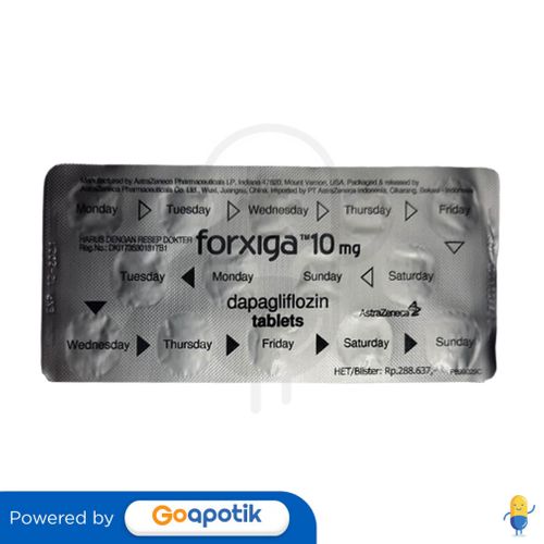 FORXIGA 10 MG STRIP 14 TABLET