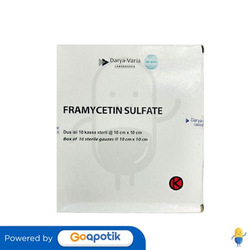 FRAMYCETIN SULFATE DARYA VARIA 10 X 10 CM BOX 10 PCS