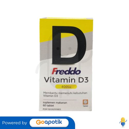 FREDDO VITAMIN D3 400 IU BOTOL 60 TABLET