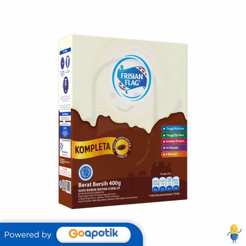 FRISIAN FLAG KOMPLETA RASA COKELAT 400 GRAM BOX