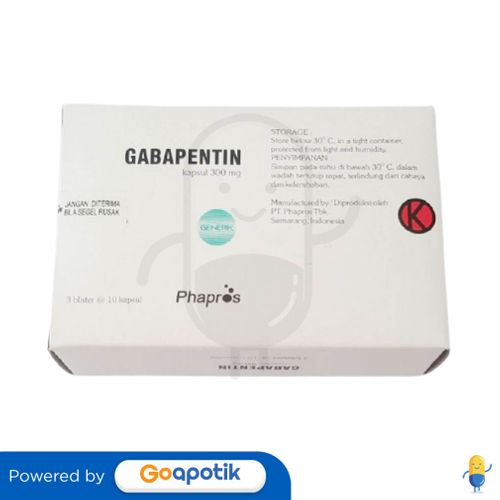 GABAPENTIN PHAPROS 300 MG BOX 30 KAPSUL