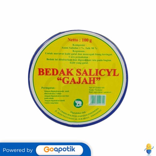 GAJAH BEDAK SALICYL 100 GRAM POT