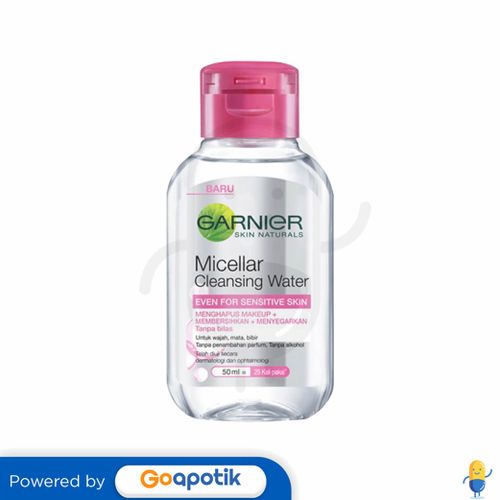 GARNIER MICELLAR CLEANSING WATER EVEN FOR SENSITIVE SKIN PINK 50 ML