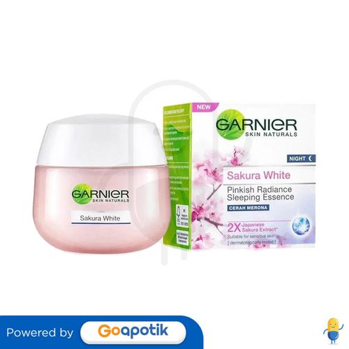 GARNIER SAKURA WHITE PINKISH GLOW SLEEPING MASK NIGHT 50 ML POT