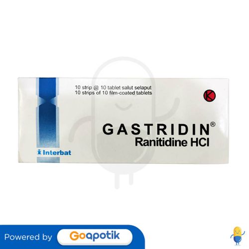 GASTRIDIN 150 MG BOX 100 TABLET