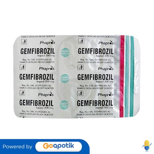 GEMFIBROZIL PHAPROS 300 MG STRIP 10 KAPSUL