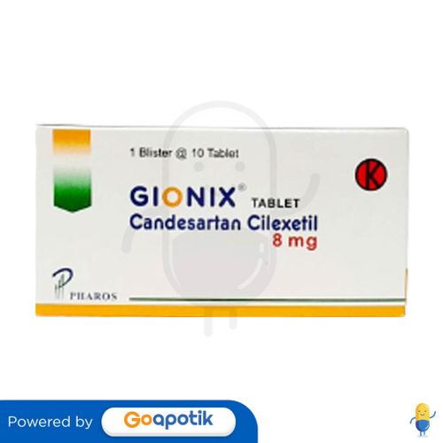 GIONIX 8 MG BOX 10 TABLET