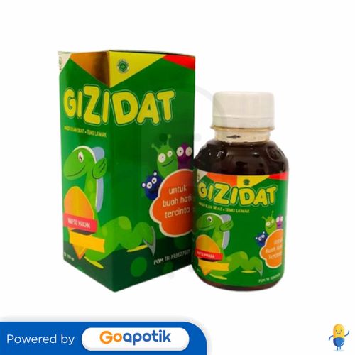 GIZIDAT MADU IKAN SIDAT DAN TEMULAWAK 130 ML BOTOL