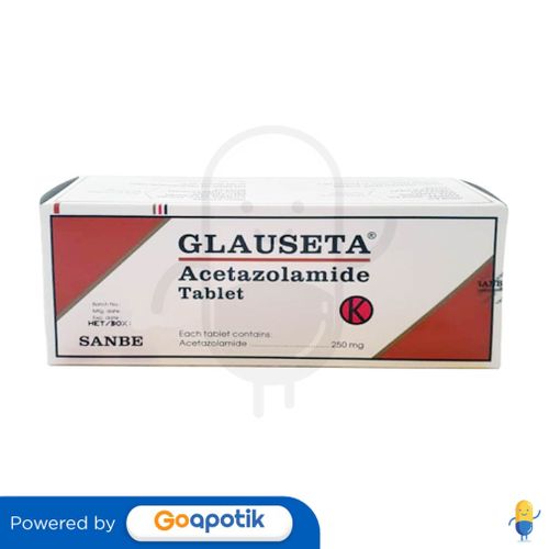 GLAUSETA 250 MG BOX 100 TABLET Kegunaan, Efek Samping, Dosis dan