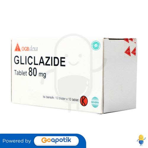 GLICLAZIDE OGB DEXA MEDICA 80 MG BOX 100 TABLET / DIABETES