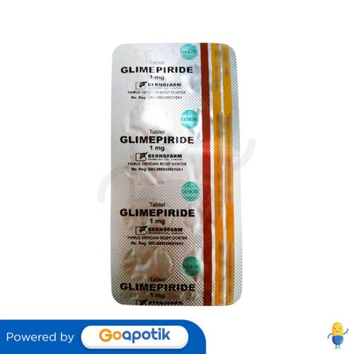 GLIMEPIRIDE BERNOFARM 1 MG STRIP 10 TABLET