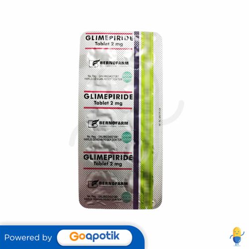 GLIMEPIRIDE BERNOFARM 2 MG STRIP 10 TABLET