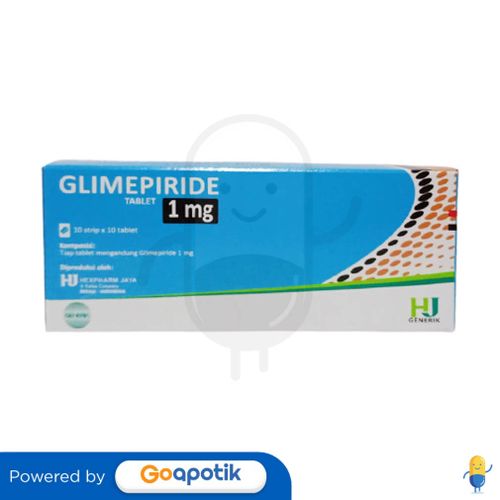 GLIMEPIRIDE HEXPHARM 1 MG BOX 100 TABLET