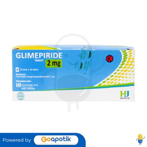 GLIMEPIRIDE HEXPHARM 2 MG BOX 100 TABLET