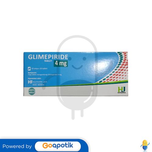 GLIMEPIRIDE HEXPHARM 4 MG BOX 100 TABLET