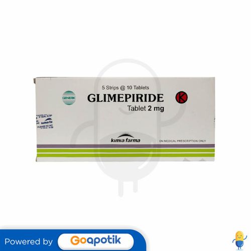 GLIMEPIRIDE KIMIA FARMA 2 MG BOX 50 TABLET