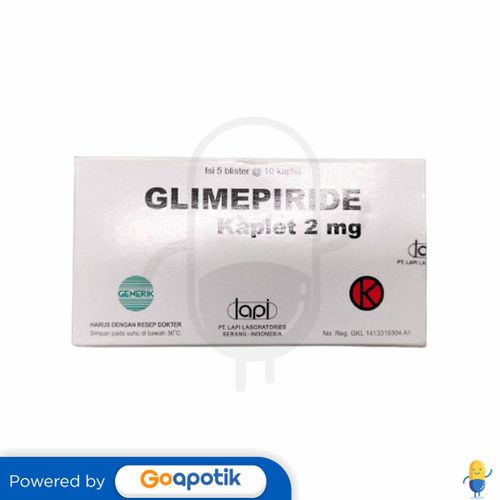 GLIMEPIRIDE LAPI 2 MG BOX 50 KAPLET