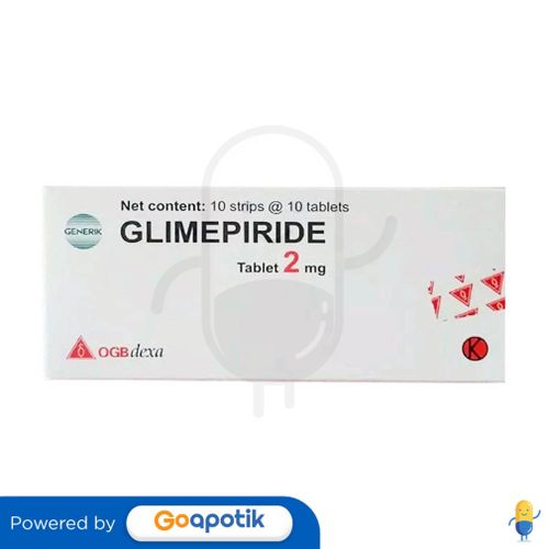 GLIMEPIRIDE OGB DEXA MEDICA 2 MG BOX 100 TABLET / DIABETES