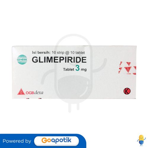 GLIMEPIRIDE OGB DEXA MEDICA 3 MG BOX 100 TABLET / DIABETES