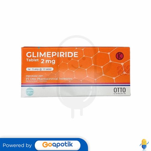 GLIMEPIRIDE OTTO 2 MG BOX 50 TABLET