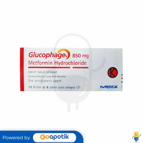 GLUCOPHAGE 850 MG BOX 120 TABLET / DIABETES