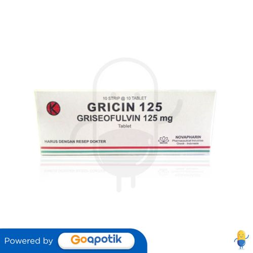 GRICIN 125 MG BOX 100 TABLET