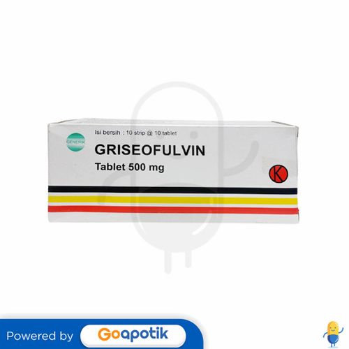 GRISEOFULVIN PHARMA 500 MG BOX 100 TABLET