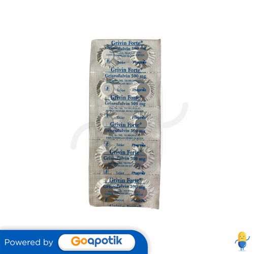 GRIVIN FORTE 500 MG STRIP 10 TABLET