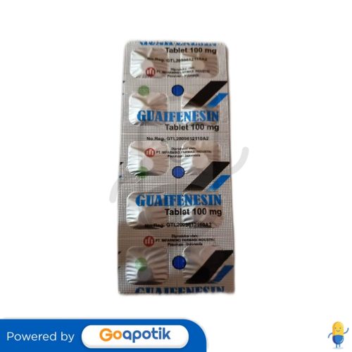 GUAIFENESIN IMFARMIND 100 MG STRIP 10 TABLET