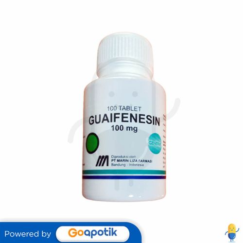 GUAIFENESIN MARIN LIZA 100 MG BOTOL 100 TABLET Kegunaan, Efek Samping