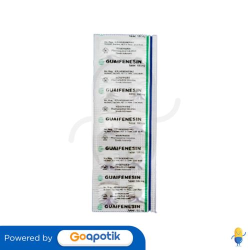 GUAIFENESIN NOVAPHARIN 100 MG STRIP 10 TABLET