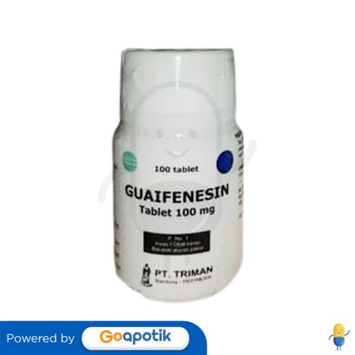 GUAIFENESIN TRIMAN 100 MG BOTOL 100 TABLET