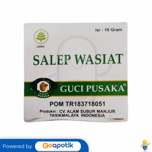 GUCI PUSAKA SALEP WASIAT 10 GRAM POT