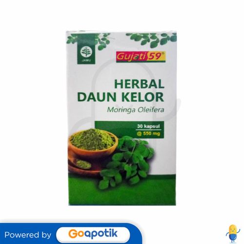 GUJATI 59 HERBAL DAUN KELOR BOTOL 30 KAPSUL