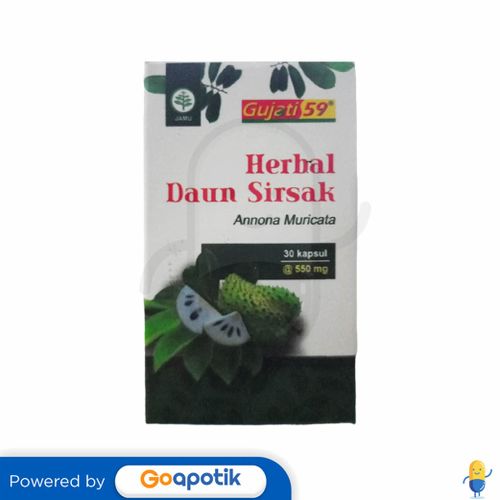 GUJATI 59 HERBAL DAUN SIRSAK BOTOL 30 KAPSUL