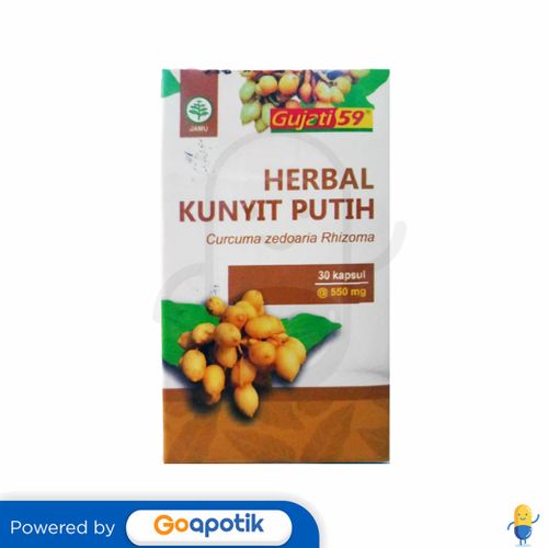 GUJATI 59 HERBAL KUNYIT PUTIH BOTOL 30 KAPSUL