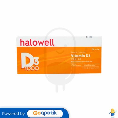 HALOWELL D3 1000 IU BOX 20 TABLET