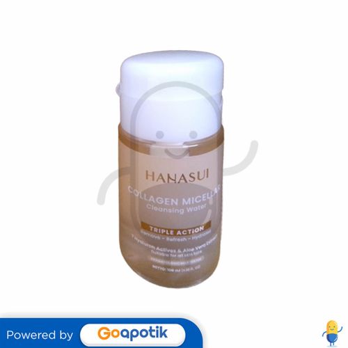 HANASUI COLLAGEN MICELLAR CLEANSING WATER TRIPLE ACTION 100 ML BOTOL